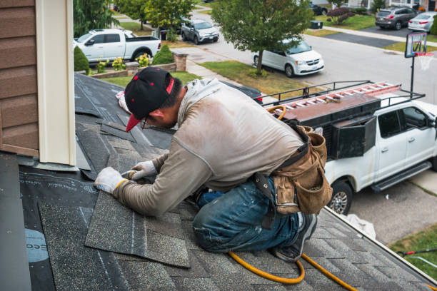 Professional Roofing technician working in Nicasio, CA